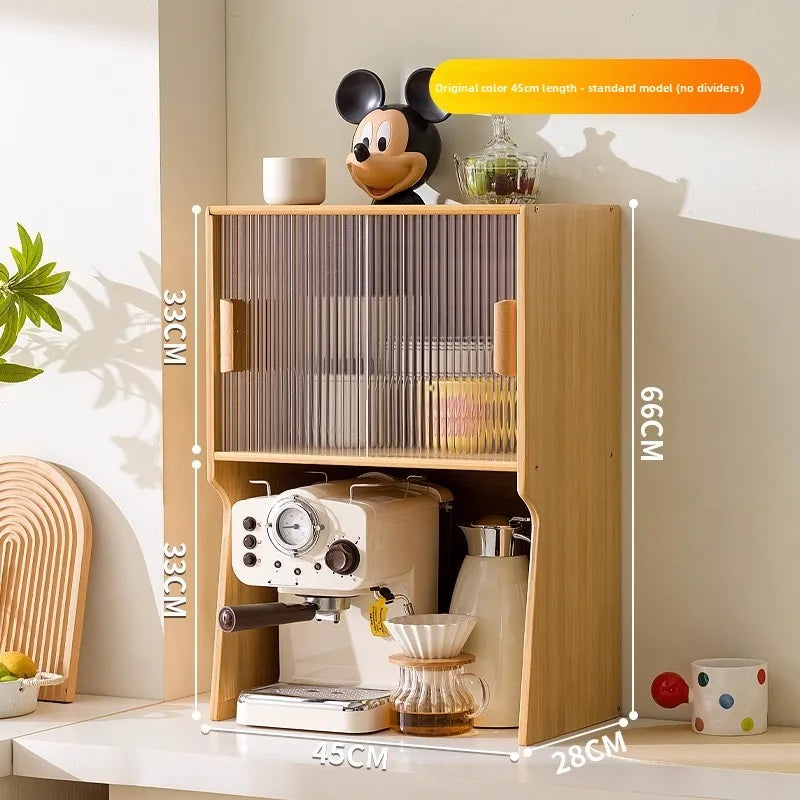 Cup storage rack desktop dining side coffee machine kettle storage cabinet multi-layer dustproof water cup tea set cup holder Oasis Select Primary 45