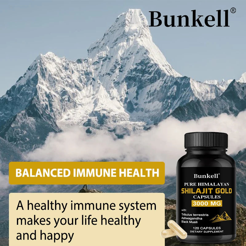 Shilajit Extract Capsules – Energy, Immunity & Mental Clarity Herbal Supplement Oasis Select