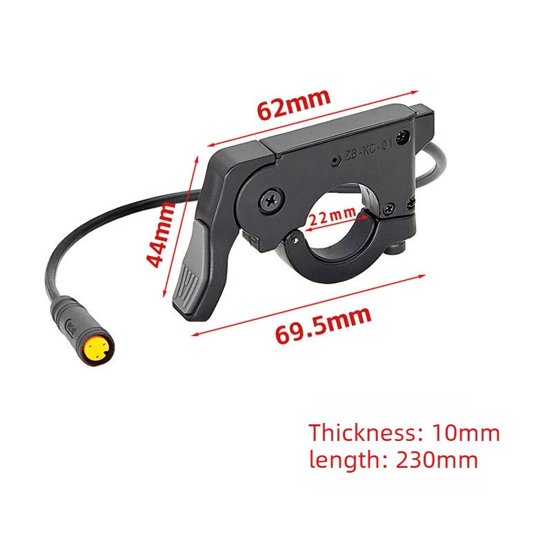 M8 Interface Thumb Throttle Accelerator Universal Modification Accessory for MTB & Electric Scooter Speed Control Handle Oasis Select M8 male connector