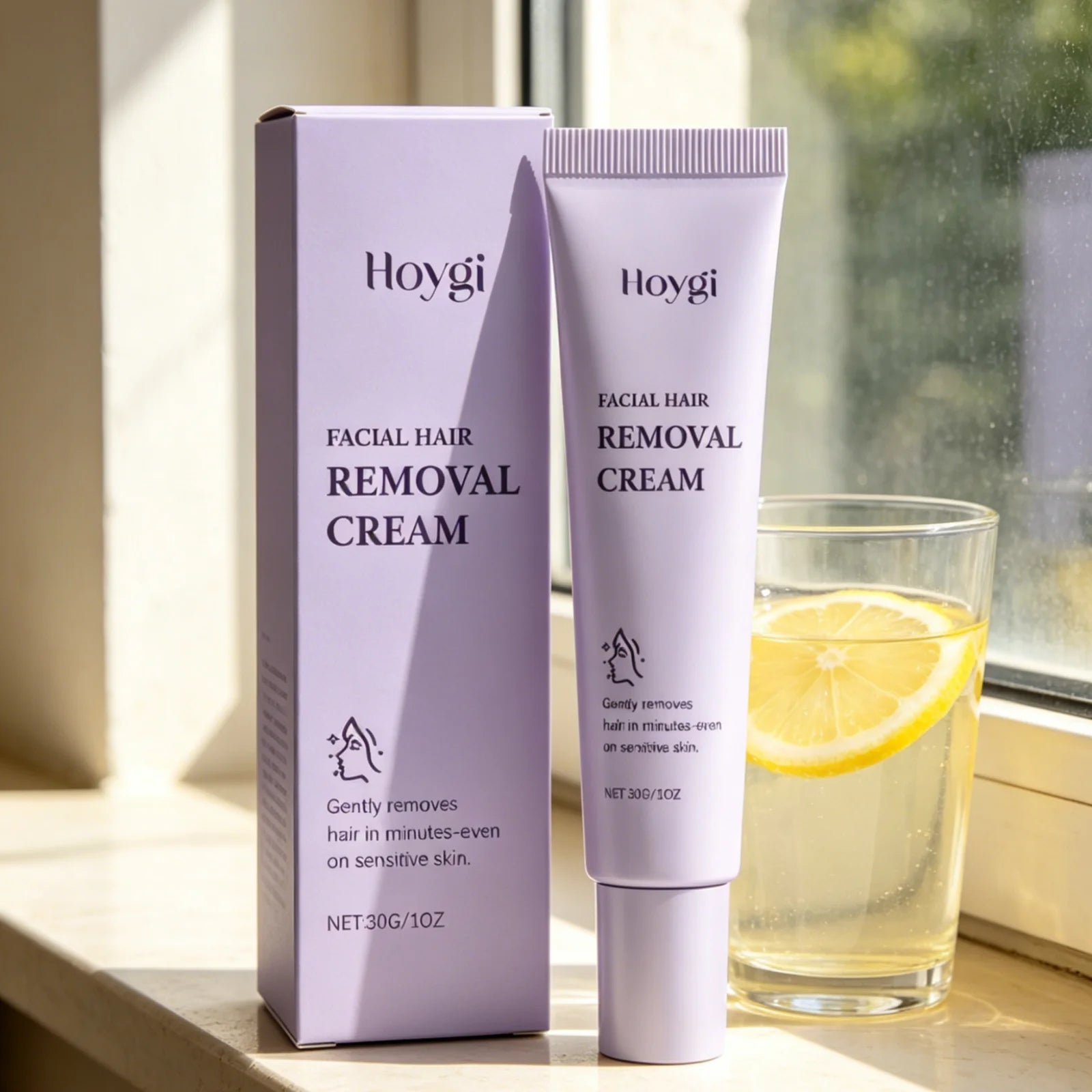 Hoygi Facial Hair Removal Cream – Gentle Depilatory 30g Facial Depilatory Cream Oasis Select
