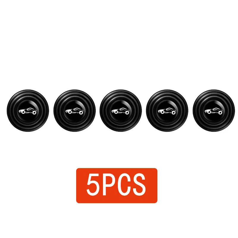 5-30PCs Car Door Pads Shock-Absorbing And Silent Mat Anti-Collision Silicone Door Protector Stickers Buffer Gasket Accessory Oasis Select 5pcs with logo