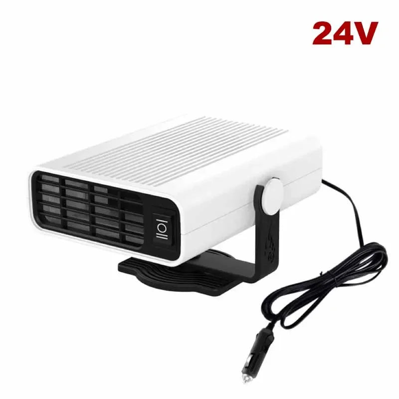 Winter Car Heater Fan 12V/24V 200W Electric Cooling Heating Auto Windshield Defroster Defogging Demister Car Anti-Fog Heater Oasis Select 24V