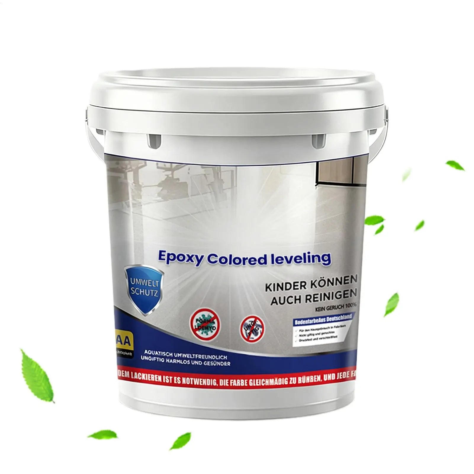 Epoxy Colored Sand Paint Non-Slip High-Gloss Coating Epoxy Colored Sand Floor Paint for Indoor Outdoor Garage Concrete Building Oasis Select