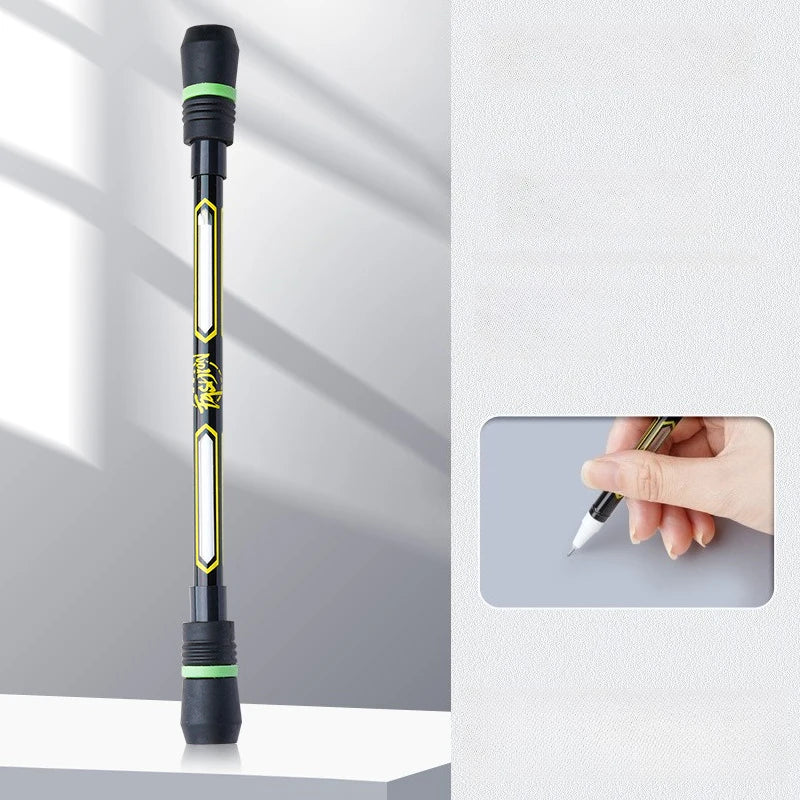 1/3pcs Cool Rotating Pencil, Flexible Hand Training, Anti Drop and Anti Slip Tape Writing Function - Balanced Rotating Pencil Oasis Select YELLOW
