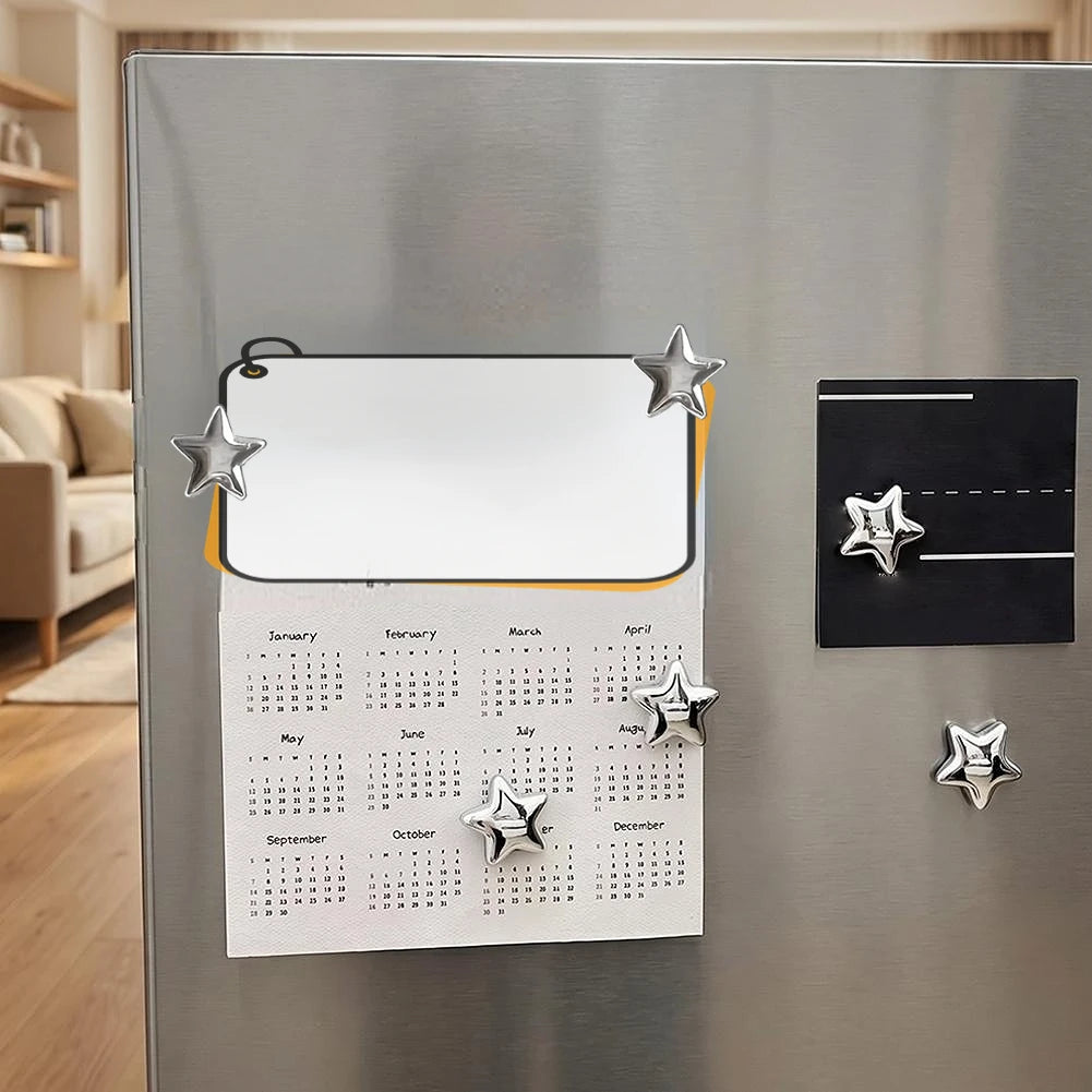 2.4CM 10/20pcs Creative Star Magnetic Refrigerator Patch For Photo Wall Mounting Entry Door Magnetic Sticker Home Decoration Oasis Select