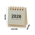 Small Desk Calendar 12 Months Desktop Calendar Daily Scheduler Aesthetic Paper Offices Supplies Yearly Planner for Offices Home Oasis Select White