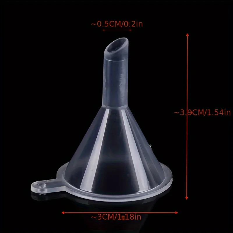 5/10pcs Transparent Plastic Funnel - Mini Liquid Filling Tool for Perfume Essential Oil Crafts Funnel Oasis Select