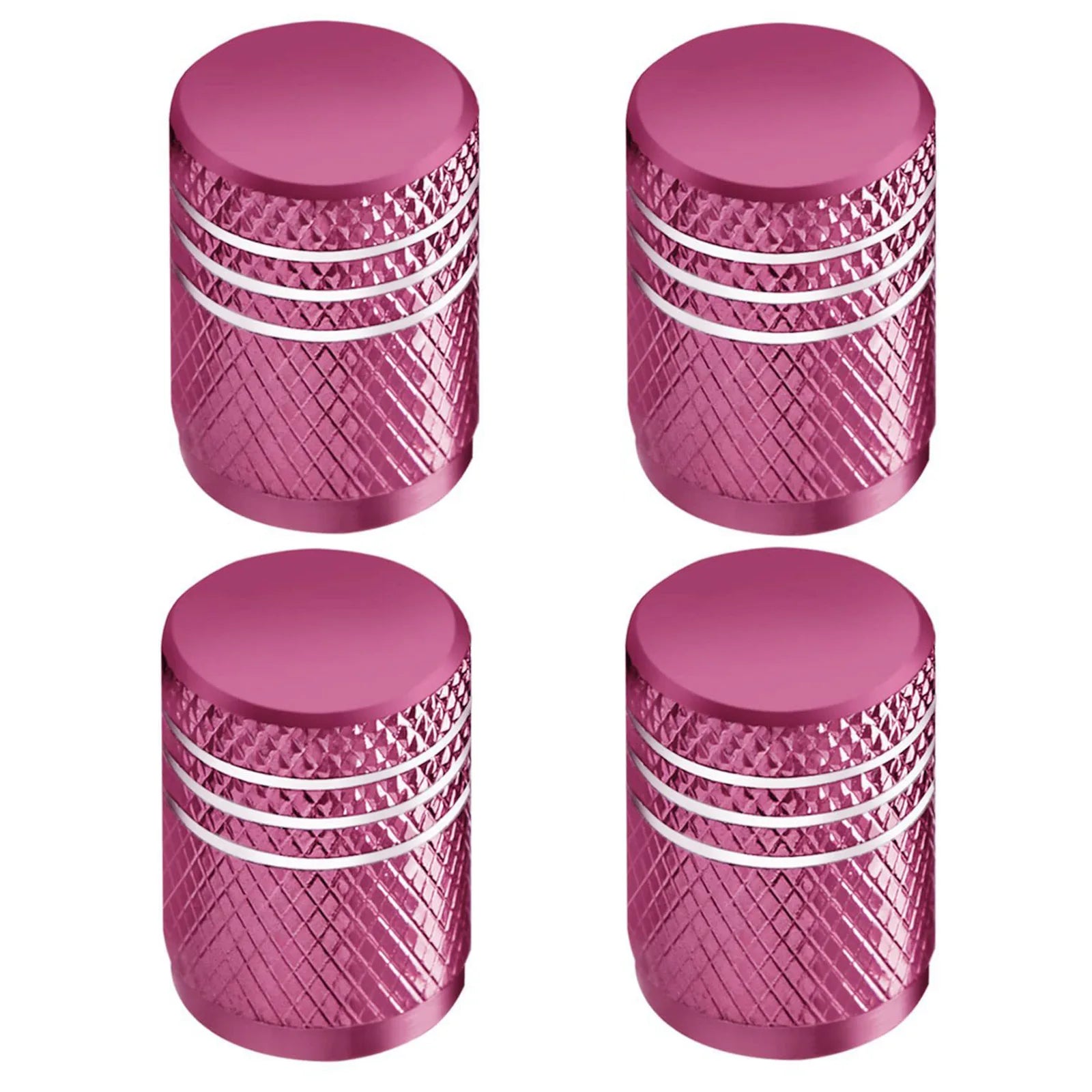Tire Valve Stem Cap Cover - (4 Pack) Tire Air Caps Metal with Plastic Liner Corrosion Resistant Leak-Proof for Car Motorcycle Oasis Select pink 4pcs
