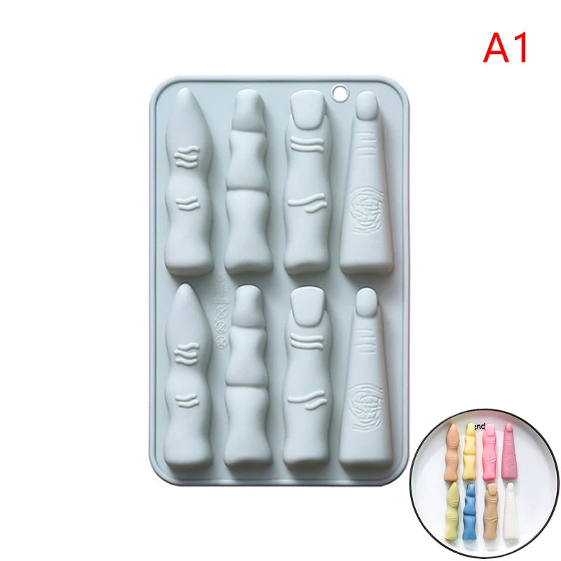 Halloween Silicone Mold – Finger, Heart & Brain for Candy & Choc