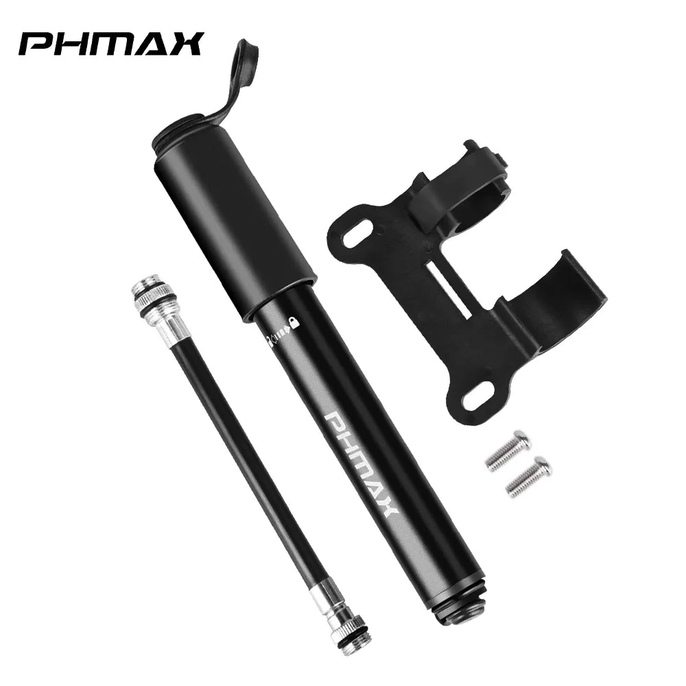 PHMAX 100Psi Mini Bike Pump Portable Cycling Manual Air Pump MTB Road Bicycle Tire Inflator Schrader Presta Valve Oasis Select