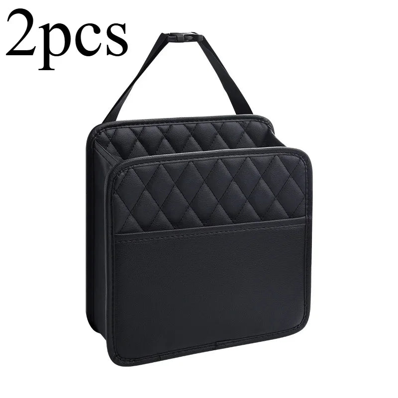 Car Organizer Multi-functional Car Seat Storage Bag Waterproof Hanging Car Seat Organizer Garbage Bag Suitable for Most Car Oasis Select 2pcs