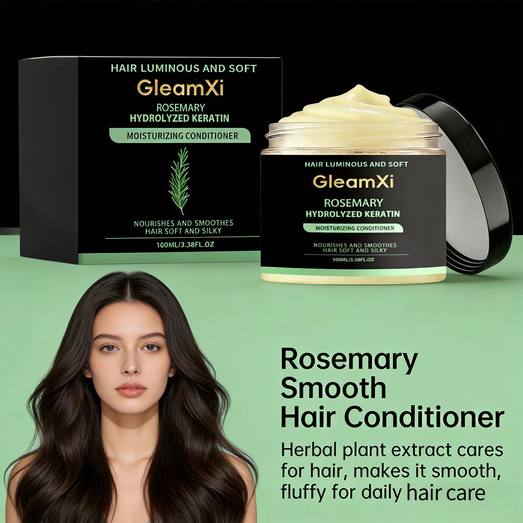 Rosemary Hair Conditioner Smooth Hair Improve Dryness Repair Damaged Frizzy Hair Reduce Hair Splitting Strengthen Hair Care Oasis Select