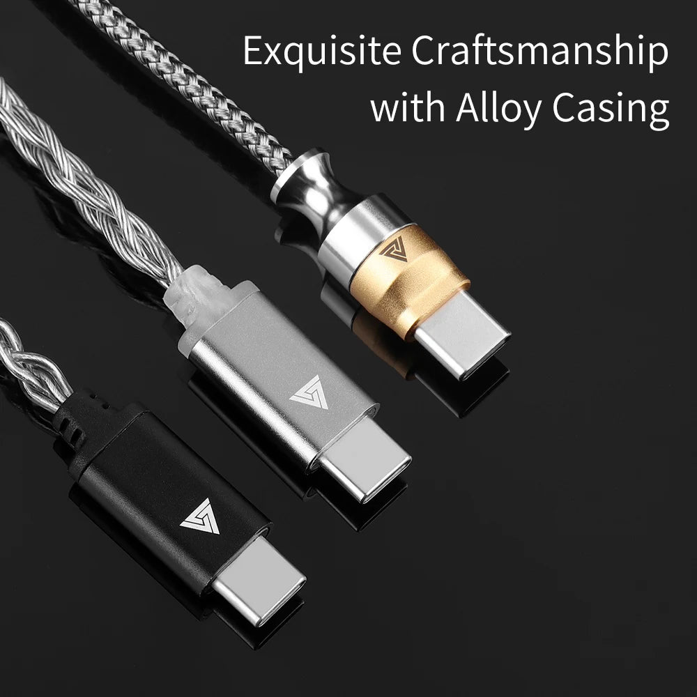 QKZ TC MAX Pro Type C To 3.5mm Audio Adapter Cable CX31993 HiFi DAC Digital Decoding Earphone Amplifier For iPhone15 16/Huawei Oasis Select