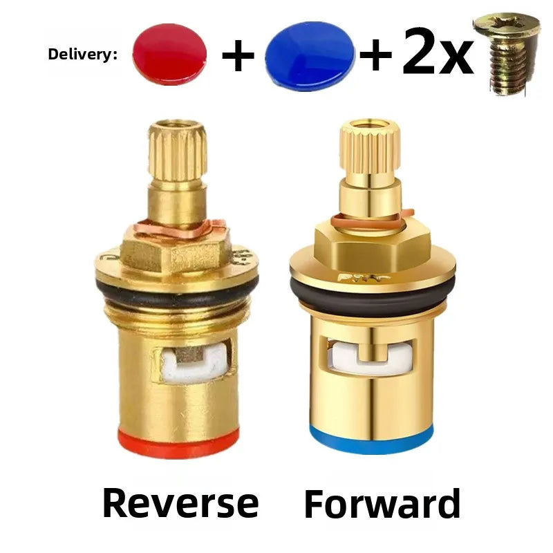 1PCS Universal Faucet Valve Replacement Brass Cartridge Inner Tap Valve for Household Bathroom Kitchen Faucet Supplies Oasis Select 2PCS