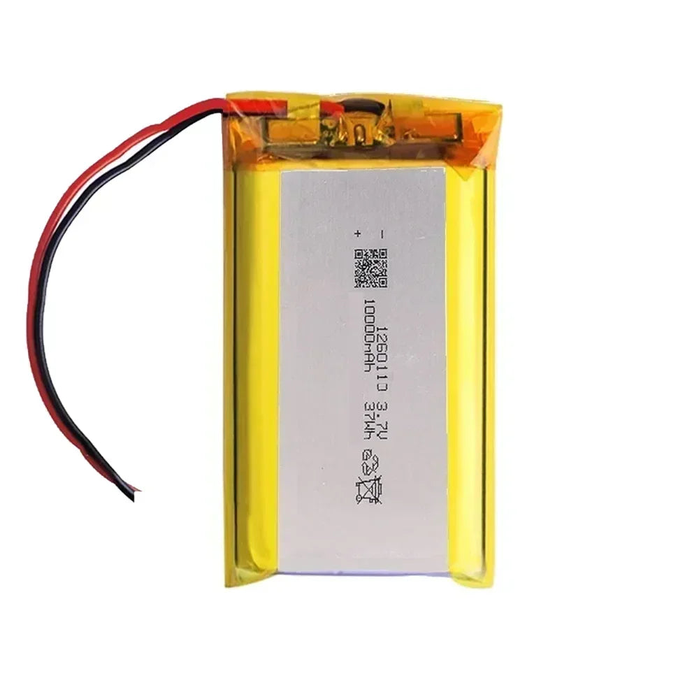 Rechargeable Batteries 3.7V 10000mAh 1260110 Li-polymer Battery Lithium Polymer for Toy Power Bank GPS Laptop Camping Lights Diy Oasis Select 1Battery