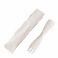 100Pcs Individual Packing Disposable Spoon Fork Eco-Friendly Degradable Mini Paper Fork Spoon Thickened Durable Oasis Select 100Pcs Fork B
