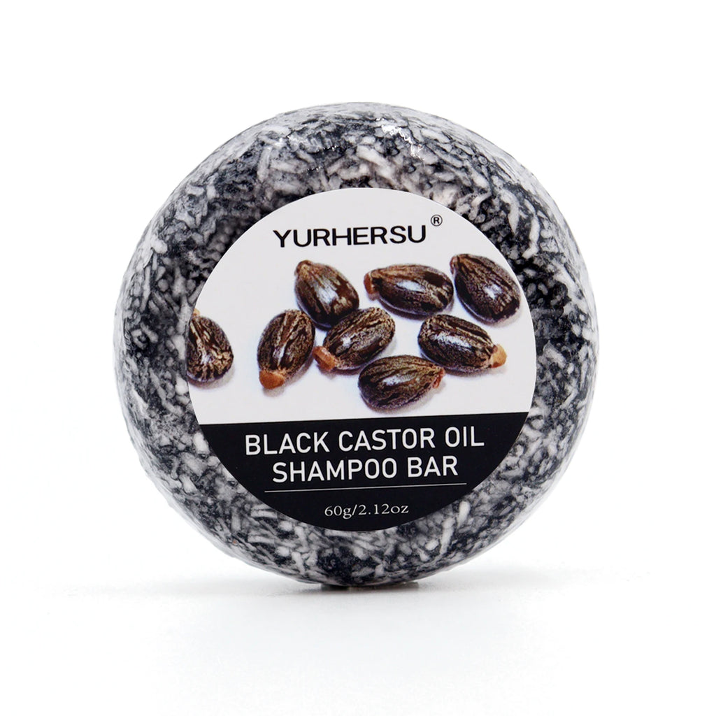 60g Black Castor Shampoo Bar 2-in-1 Shampoo and Conditioner, made with castor extract, nourishes and cares for all hair types. Oasis Select 1 pcs