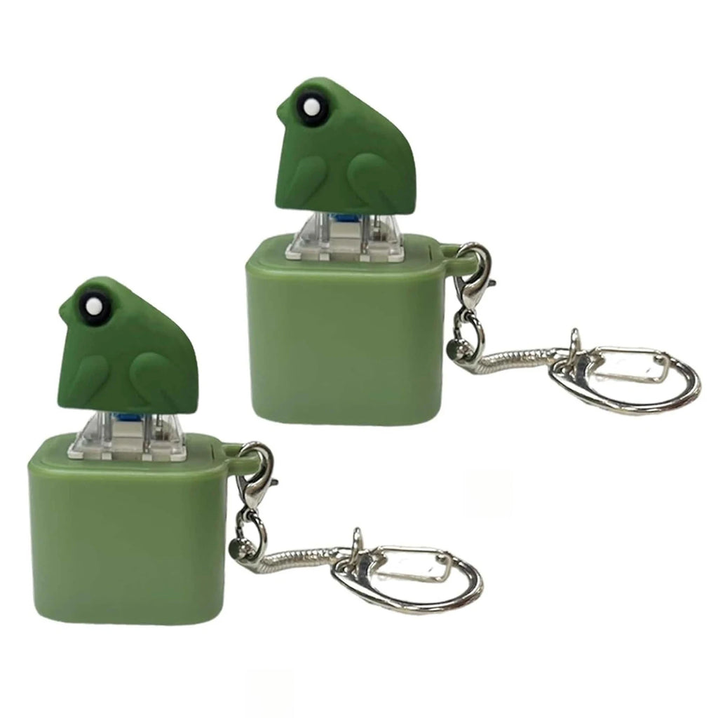 Frog Croaking Fidget Keychain | LED Lights & USB Rechargeable
