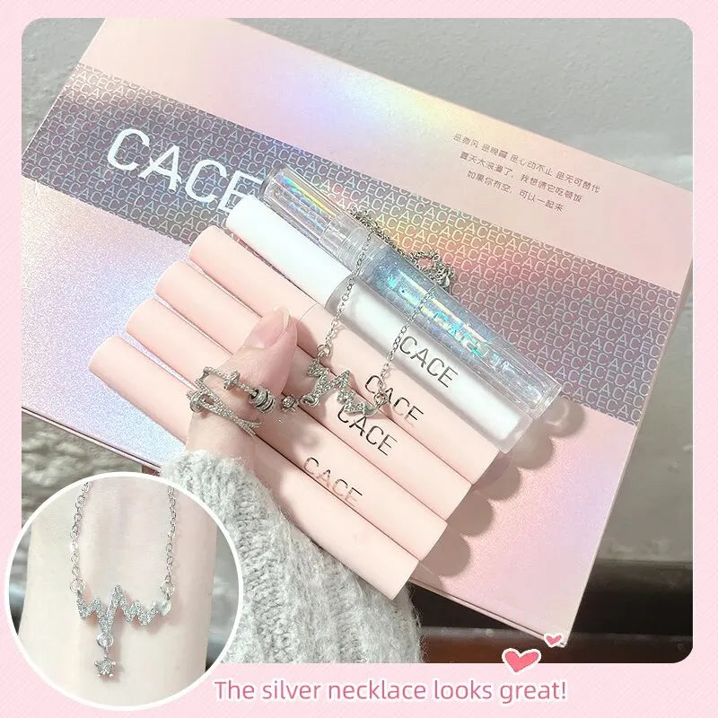CACE 6-Piece Matte Liquid Lipstick & Lip Gloss Gift Set