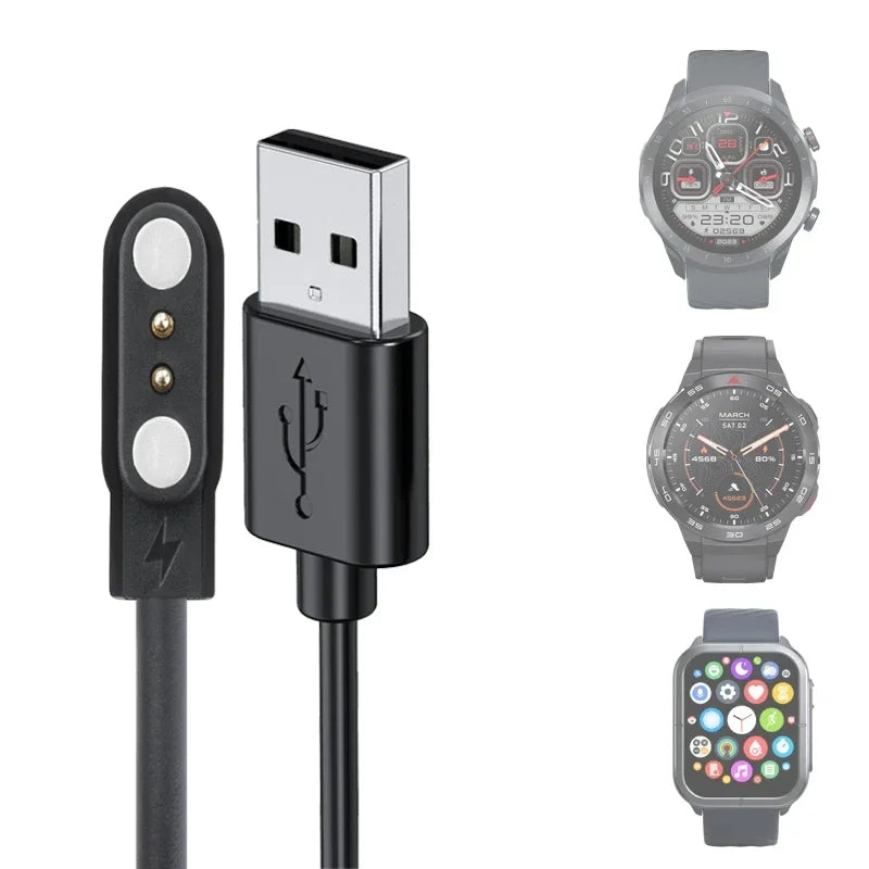 USB Charger Cable for Mibro GS Pro A2 T2 T1 C3 C2 Lite 2 Watch Smartwatch Charger Cable Oasis Select