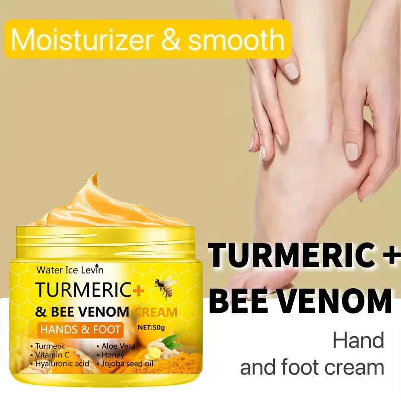 Turmeric Bee Venom Anti-Drying Crack Foot Cream Hand Cracked Repair Skin Removal Care Cream Dead Feet Hand Skin Oasis Select