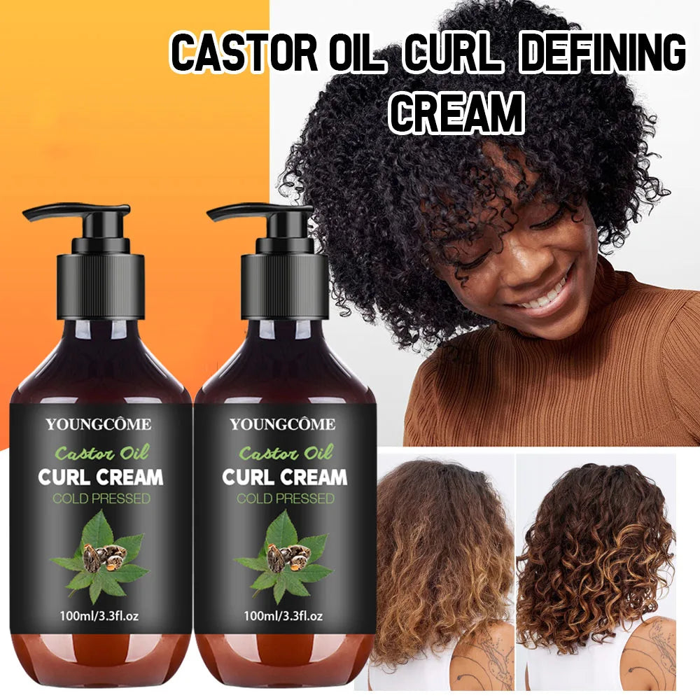 YOUNGCOME Black Castor Oil Curl Defining Cream 100ml