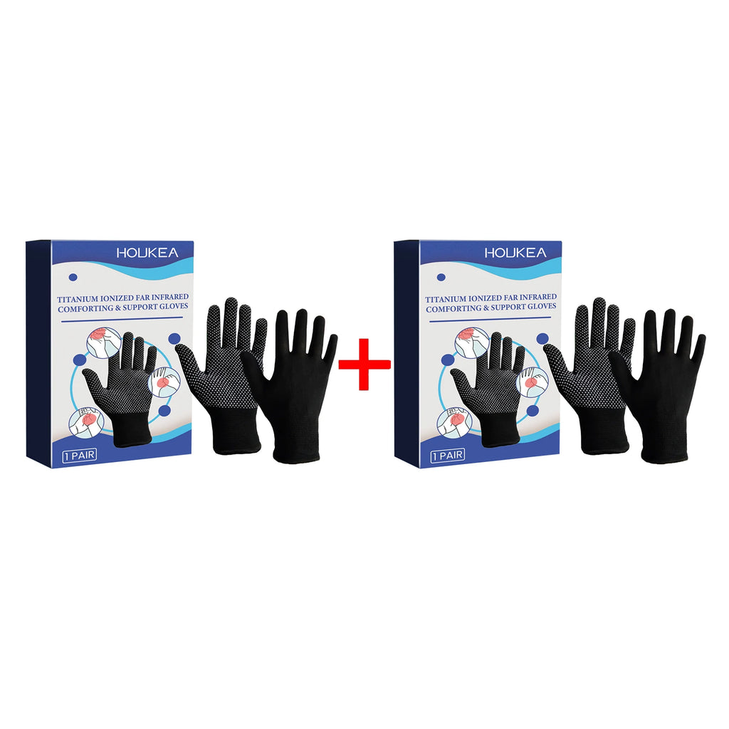 Houkea Hand Joint Pain Relief Care Gloves Wrist Therapy Carpal Treatment Swelling Women Men Daily Compression Arthritis Gloves Oasis Select 2 Pairs