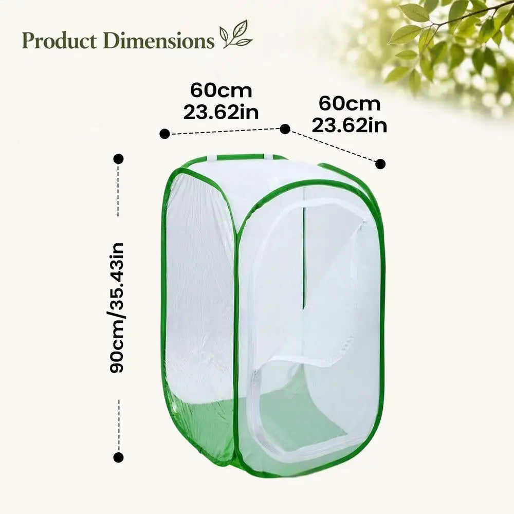 Foldable Plant Protector Mesh Cover Anti-frost Plants Greenhouses Accessories Seedlings Protective Gardening Netting Raised Bed Oasis Select 60x60x90cm
