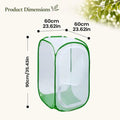 Foldable Plant Protector Mesh Cover Anti-frost Plants Greenhouses Accessories Seedlings Protective Gardening Netting Raised Bed Oasis Select 60x60x90cm