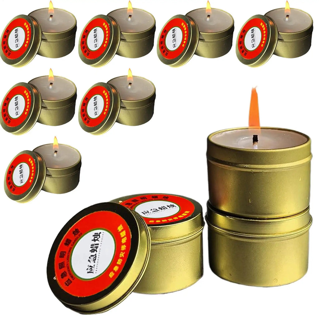 Emergency Candles for Household Power Outages Windproof Disaster Prevention Emergency Supplies No Electricity Lighting Candles Oasis Select