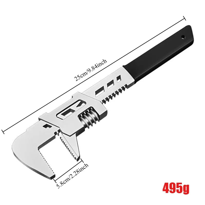 1 Piece of Multifunctional F-type Adjustable Wrench Tube Width Clamp Adjustable Wrench Maintenance Tool Adjustable Wrench Oasis Select 10inch