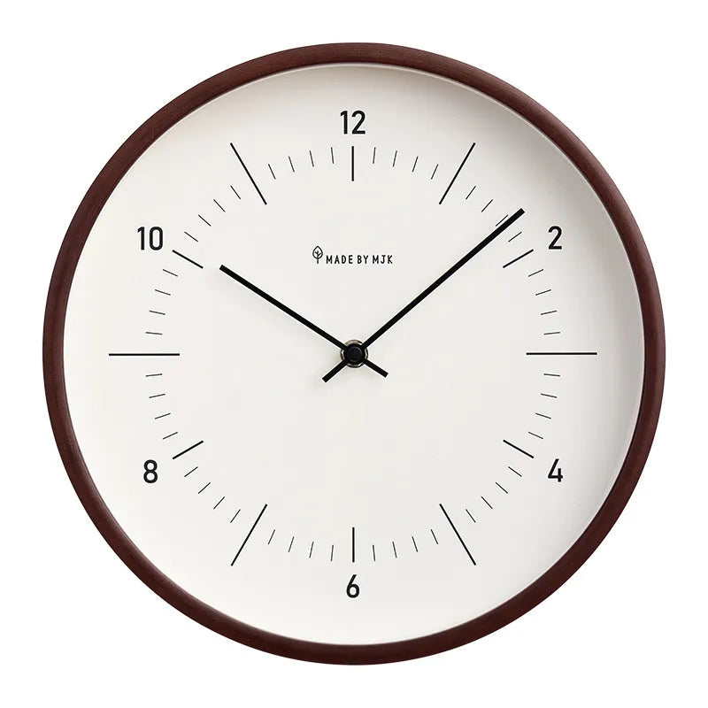 2026 New Solid Wood Wall Clock Modern Simple Silent Quartz Clock Home Living Room Decor Hanging Clock Oasis Select A 12inch 30.5cm