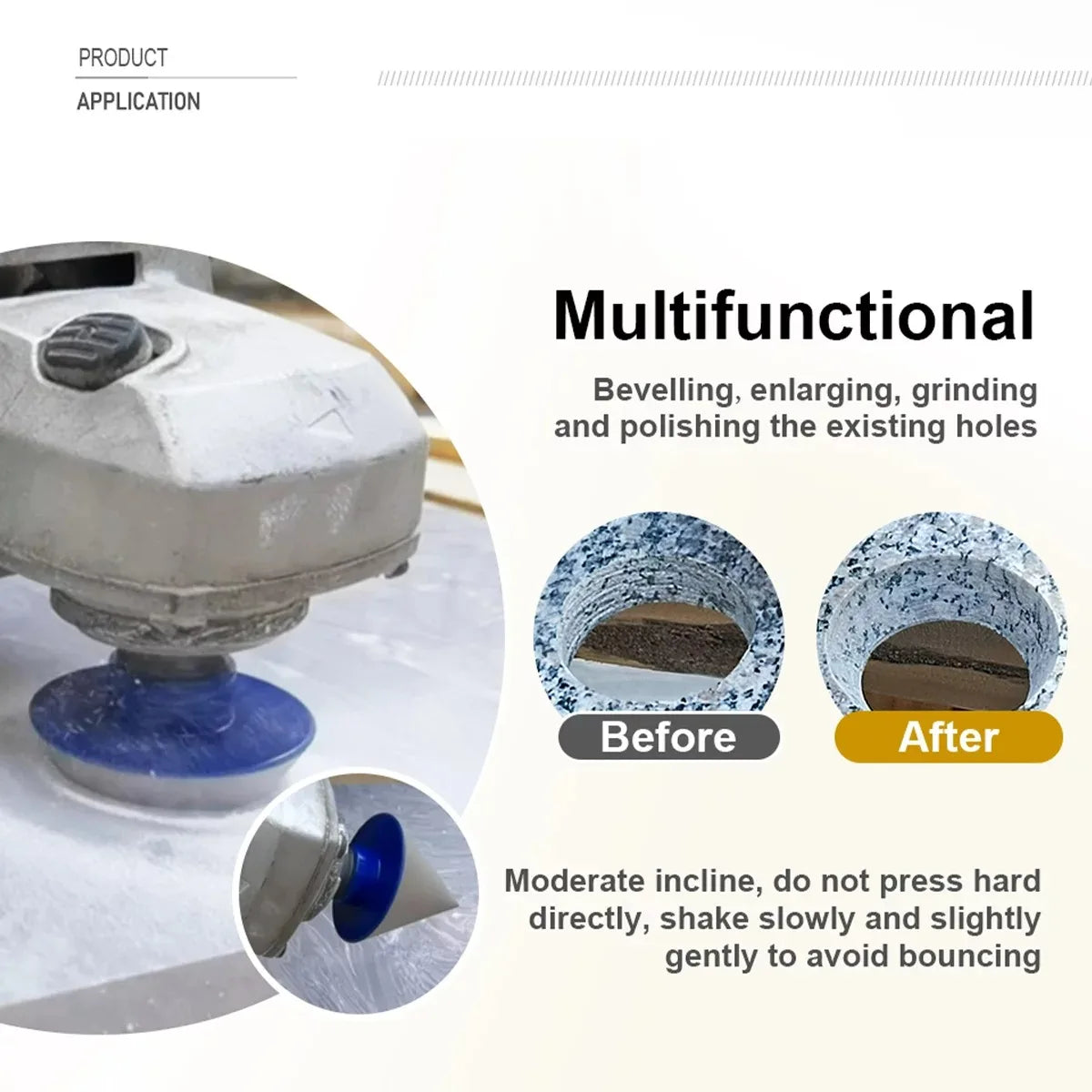 M14 Diamond Chamfer Bits Dia35-75mm Milling Tile Cutter Marble Concrete Hole Saw Masonry Drilling Crowns Construction Job Tools Oasis Select