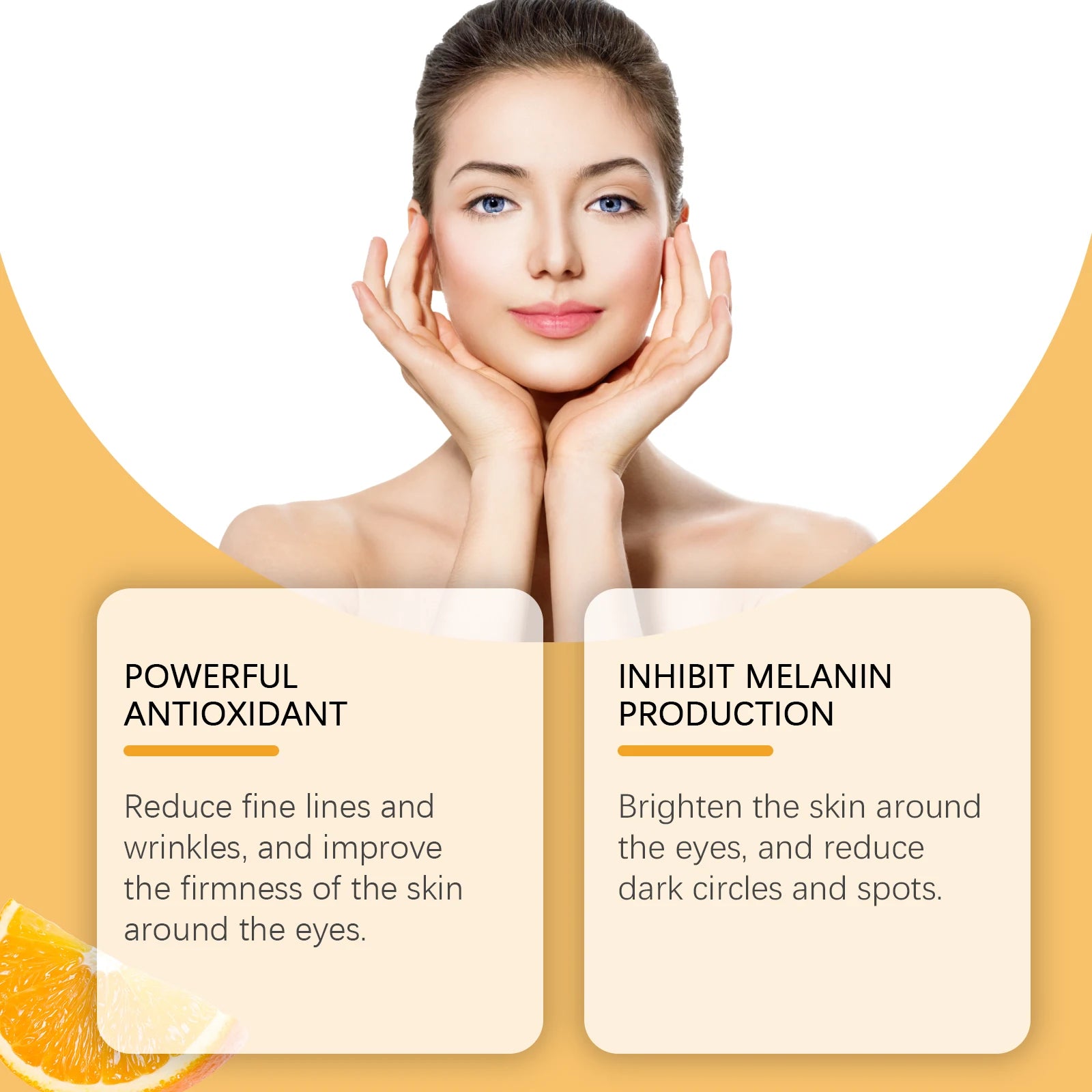 Vitamin C Anti Dark Circle Eye Cream Eye Bags Wrinkl-e Removal Under Eyes Lightening Firming Fine Lines Moisturize Eye Cream Oasis Select