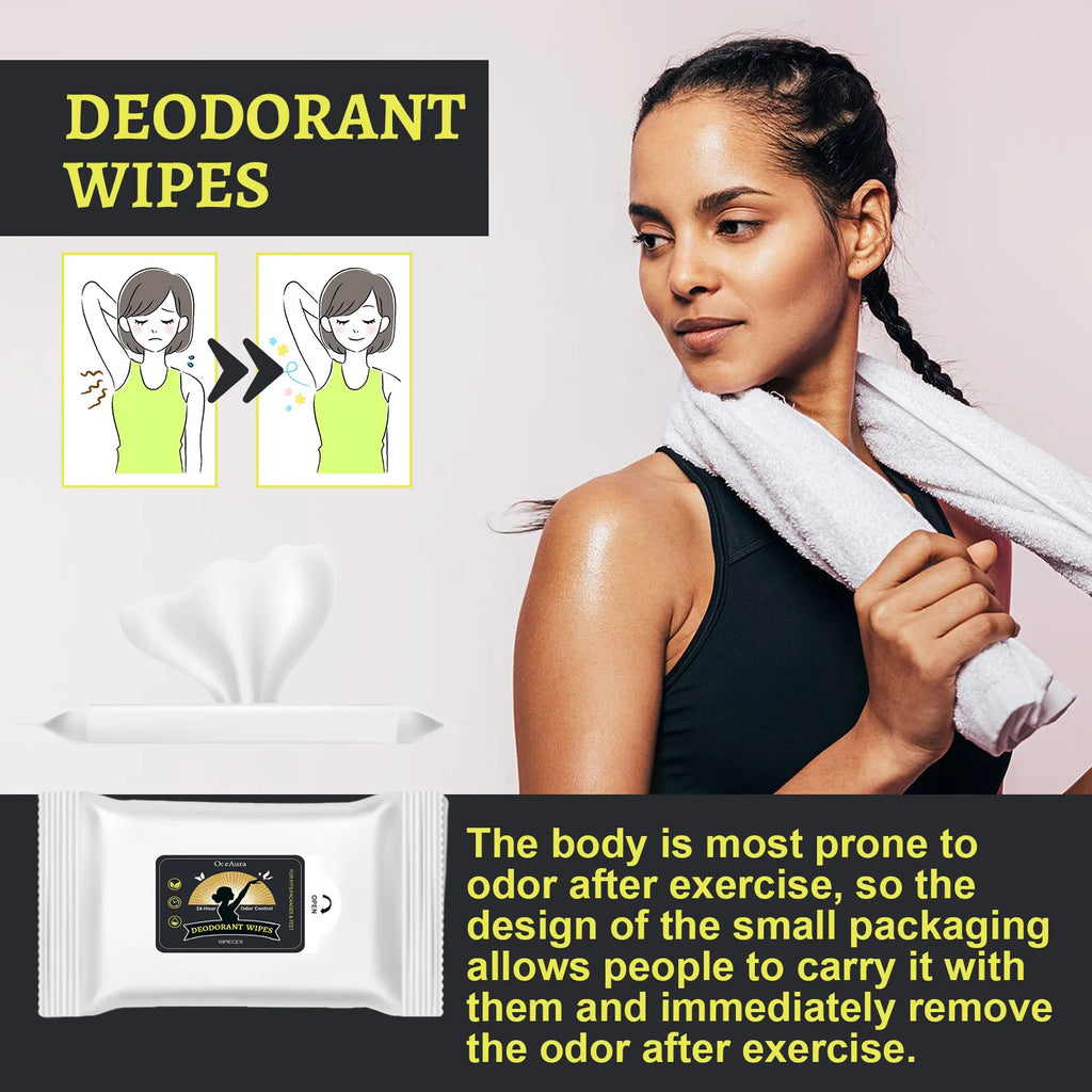 Odor-Removing Body Wipes for Sports & Sweat | Fresh Scent Body Cleansing Wipes Oasis Select