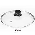 Durable Universal Pot Cover Tempered Glass Visible Pot Lid Knob Stainless Steel Frying Pan Cover Kitchen Accessories Oasis Select Diamerter 22cm