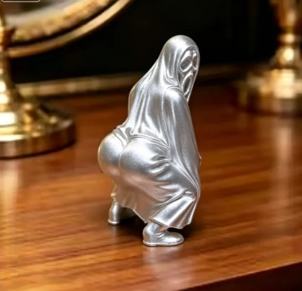 Humorous Ghost Butt Figurine Miniature 3D Printed Spooky Skeleton Ghost Sculpture Halloween Desk Ornament Decor Creativity Gifts Oasis Select Butt skeleton1