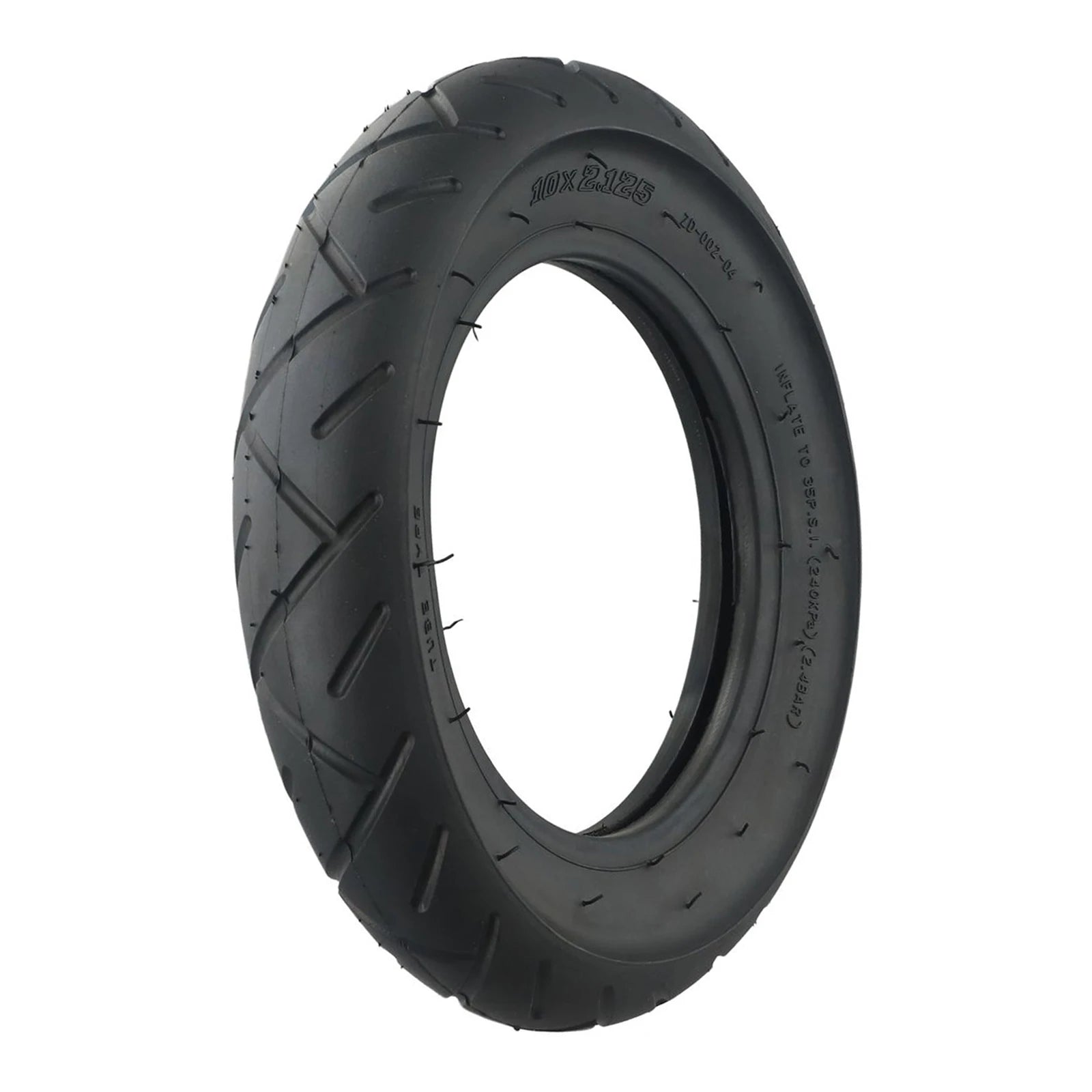 Easy and Reliable Replacement Option for Electric Scooter Balancing Car, 10x2 125 Inner Tube & Outer Tyre, Black Rubber Material Oasis Select Tire