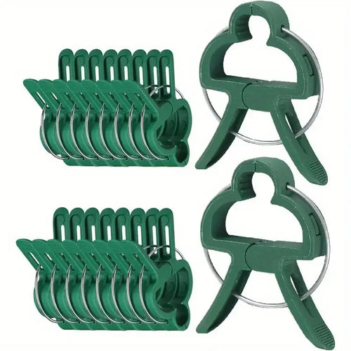 10/30pcs Reusable Garden Plant Clips, Heavy Duty Tomato Vine Fixer, Flexible Stem Support for Cucumber & Flowers, Plant Ties Oasis Select