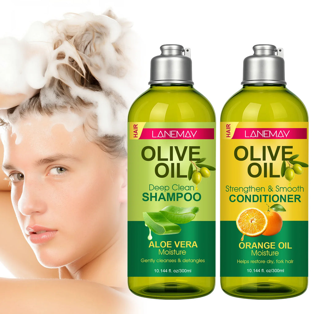 Olive Oil Shampoo & Conditioner Set | Aloe Vera & Orange Oil Shampoo & Conditioner Set Oasis Select