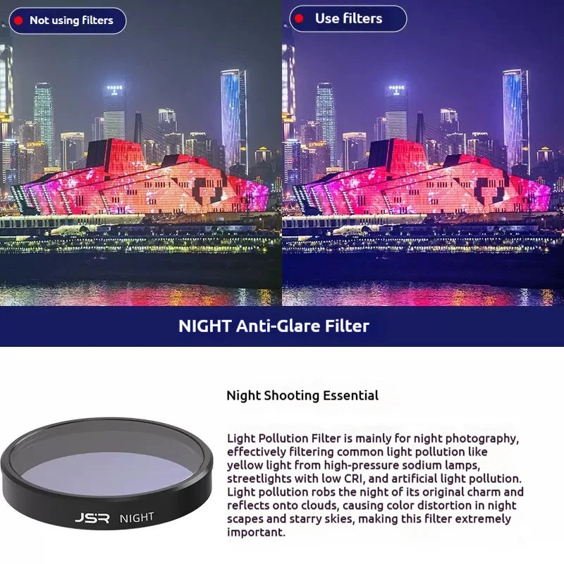 JSR Optical Glass Filters for DJI Osmo Nano – UV CPL ND Star