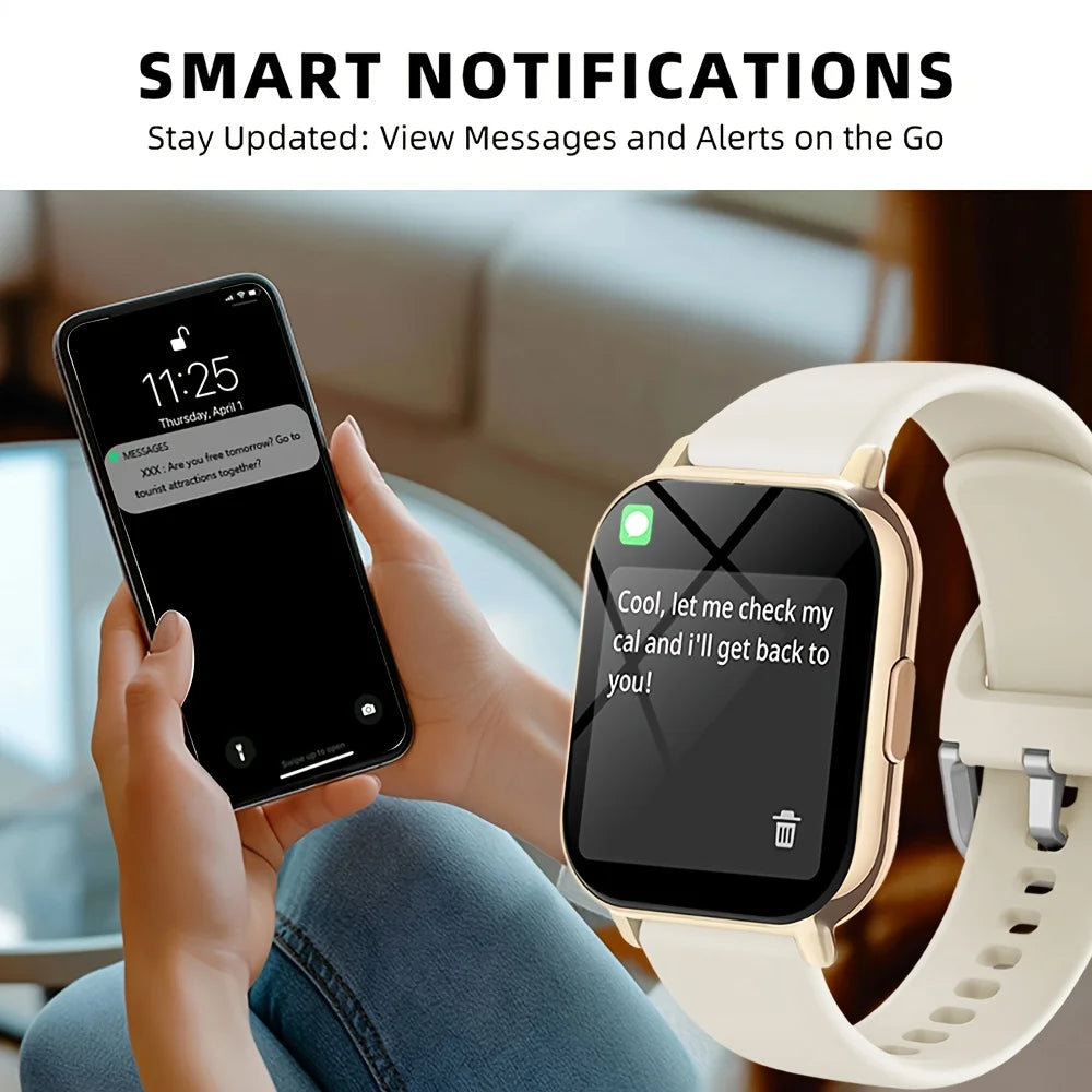 Smartwatch 1.81" Touch Screen | Call, Message & Weather Alerts
