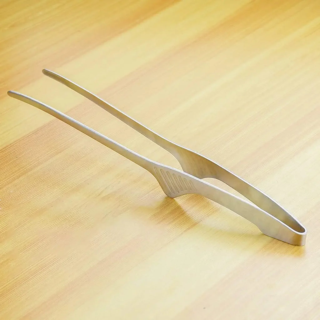 BBQ Non-Slip Tongs Stainless Steel Cooking Tongs Christmas BBQ Utensils For Food, Salad, Camping, Barbecue, Buffet Oasis Select