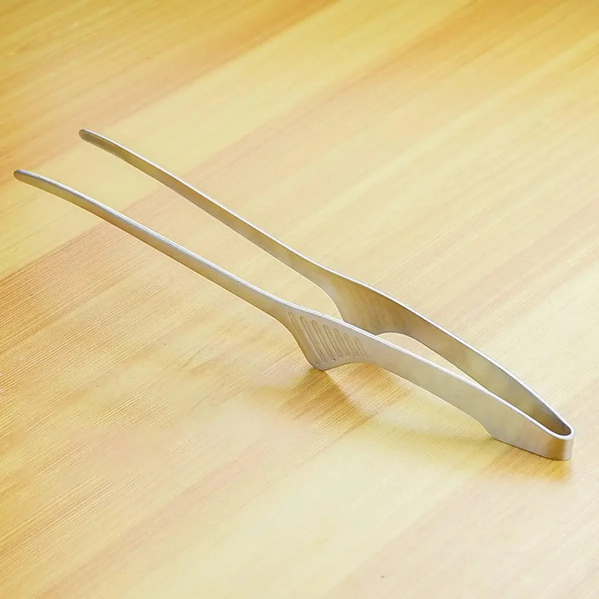 BBQ Non-Slip Tongs Stainless Steel Cooking Tongs Christmas BBQ Utensils For Food, Salad, Camping, Barbecue, Buffet Oasis Select