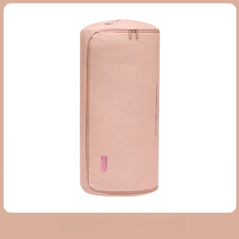 Quilt Blanket Storage Bag Compression Dustproof Large Capacity Clothing Organizer Storage Bag Wardrobe Organizers Moving Packing Oasis Select pink S