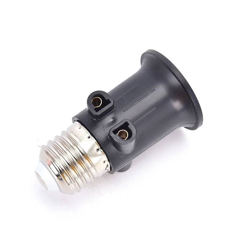 PBT Fireproof E27 Bulb Adapter Lamp Holder Base Socket Conversion with EU Plug Oasis Select