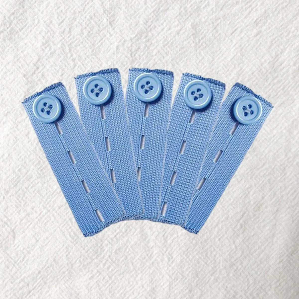 5pcs Pant Extender Belt for Extending Jeans Pants Waist Extender Buttons Pants Adjustable DIY Sewing Supplies Oasis Select Blue