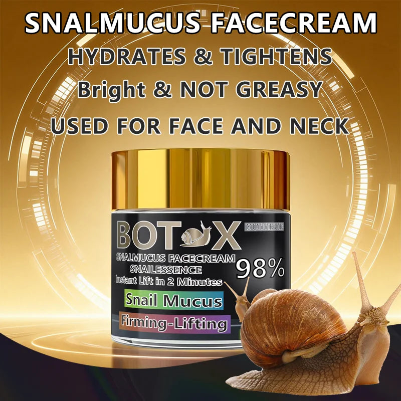 YUITIKUE 98% Snail Mucus Cream – Instant Lift & Firming 60g