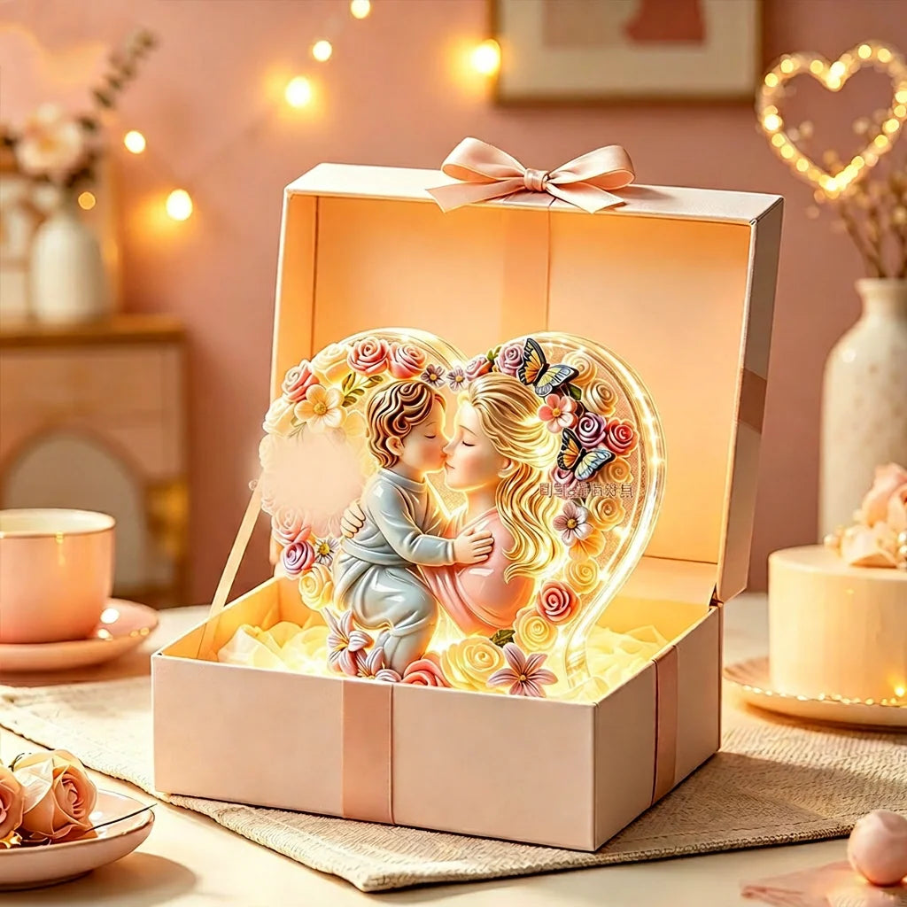 Heart-shaped Mother And Child Silicone Mold for DIY Aromatherapy Candle Resin Diffuser Gypsum Crafts Oasis Select