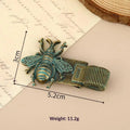 Vintage Insect Metal Pen Clip Spring Loaded Anti-Slip Durable Pen Holder for Notebook Journal Planner School Office Use Oasis Select B